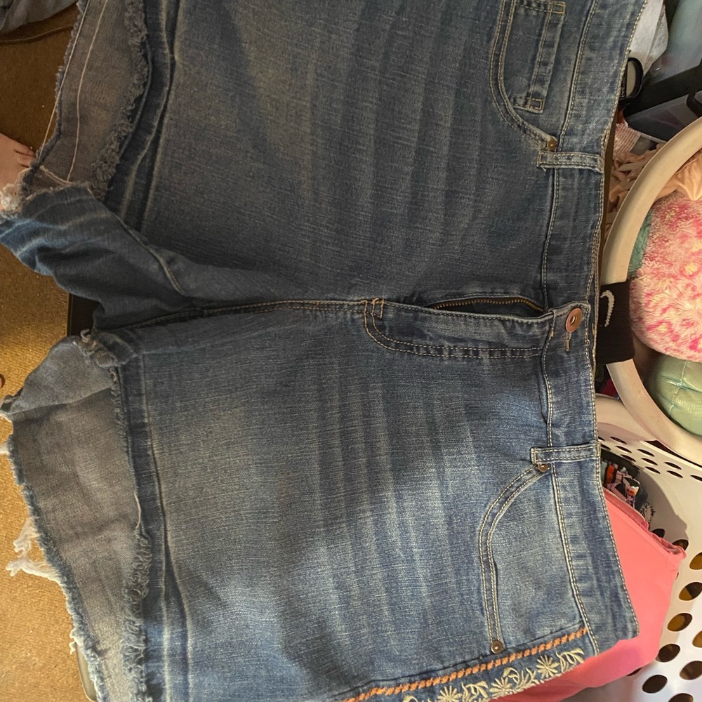 Light wash blue jeans